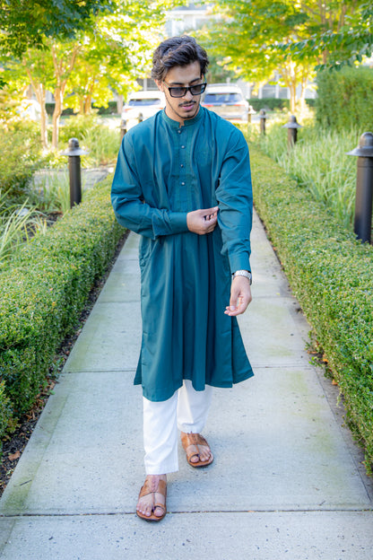 Emerald Green Kinara Shalwar Kameez