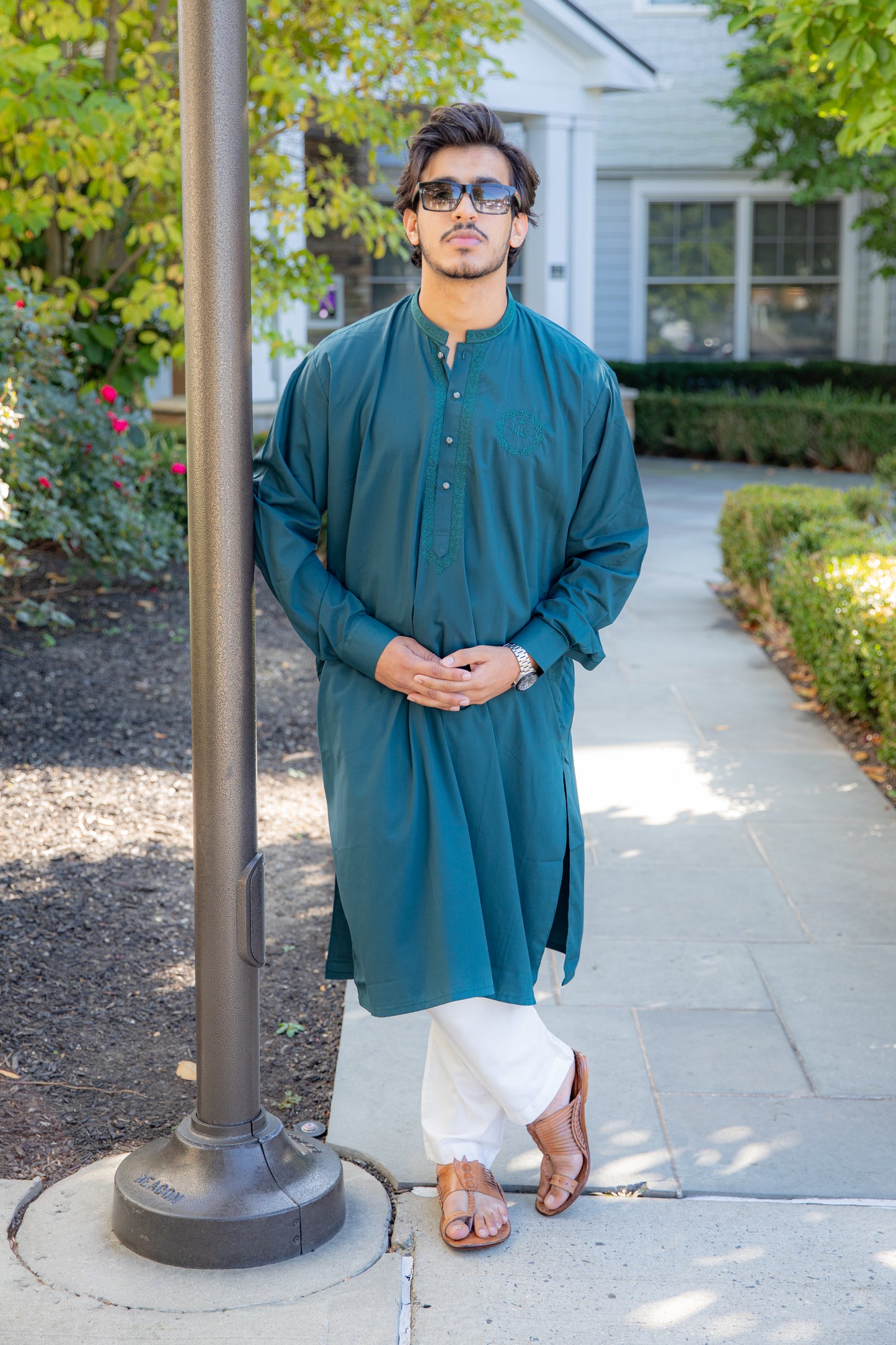 Emerald Green Kinara Shalwar Kameez