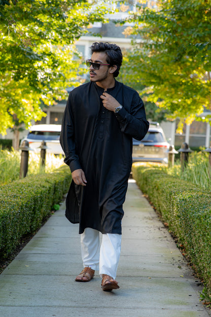 Black Kinara Shalwar Kameez