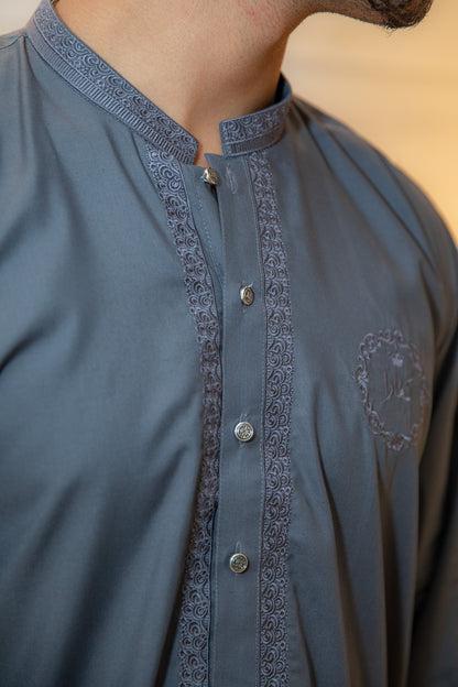 Grey Kinara Shalwar Kameez