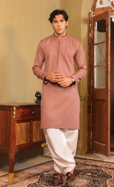 Al-Karam Light Brown Kurta