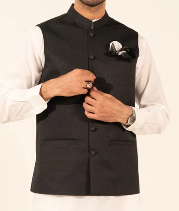 Black Waist Coat Al Karam